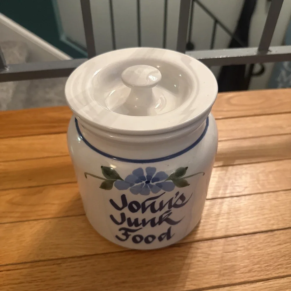 Vintage Hand painted Crock Personalized 
